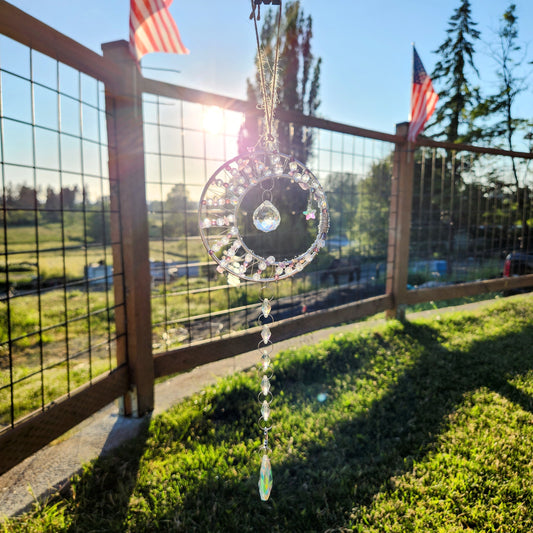 4" Moon and Star Suncatcher
