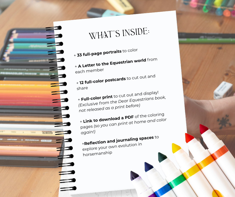 PRE ORDER - Dear Equestrians - Collective Coloring Book