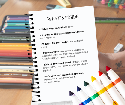 PRE ORDER - Dear Equestrians - Collective Coloring Book