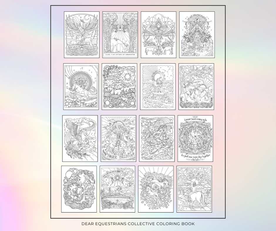 PRE ORDER - Dear Equestrians - Collective Coloring Book