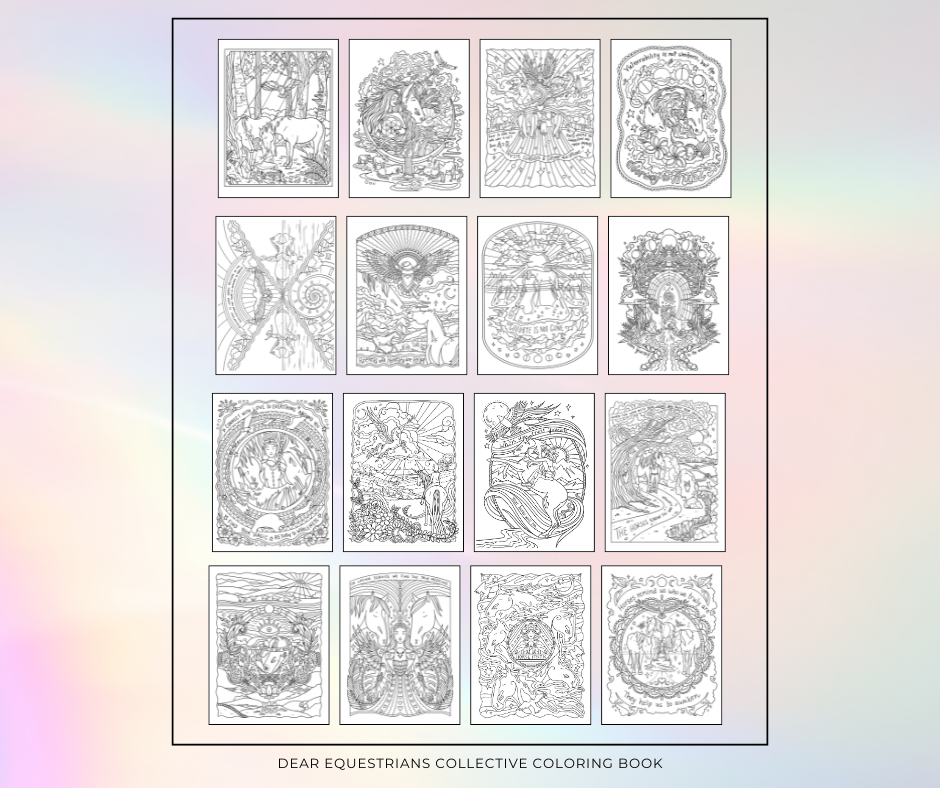 PRE ORDER - Dear Equestrians - Collective Coloring Book