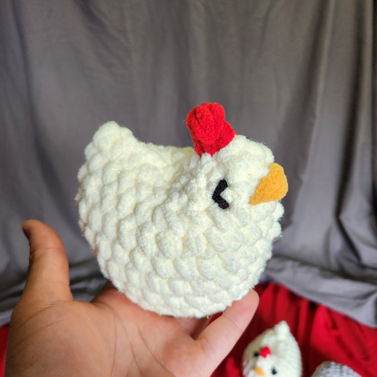 Handmade Crochet Chickens