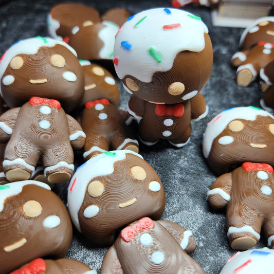 3D Printed Gingerbread Buddies