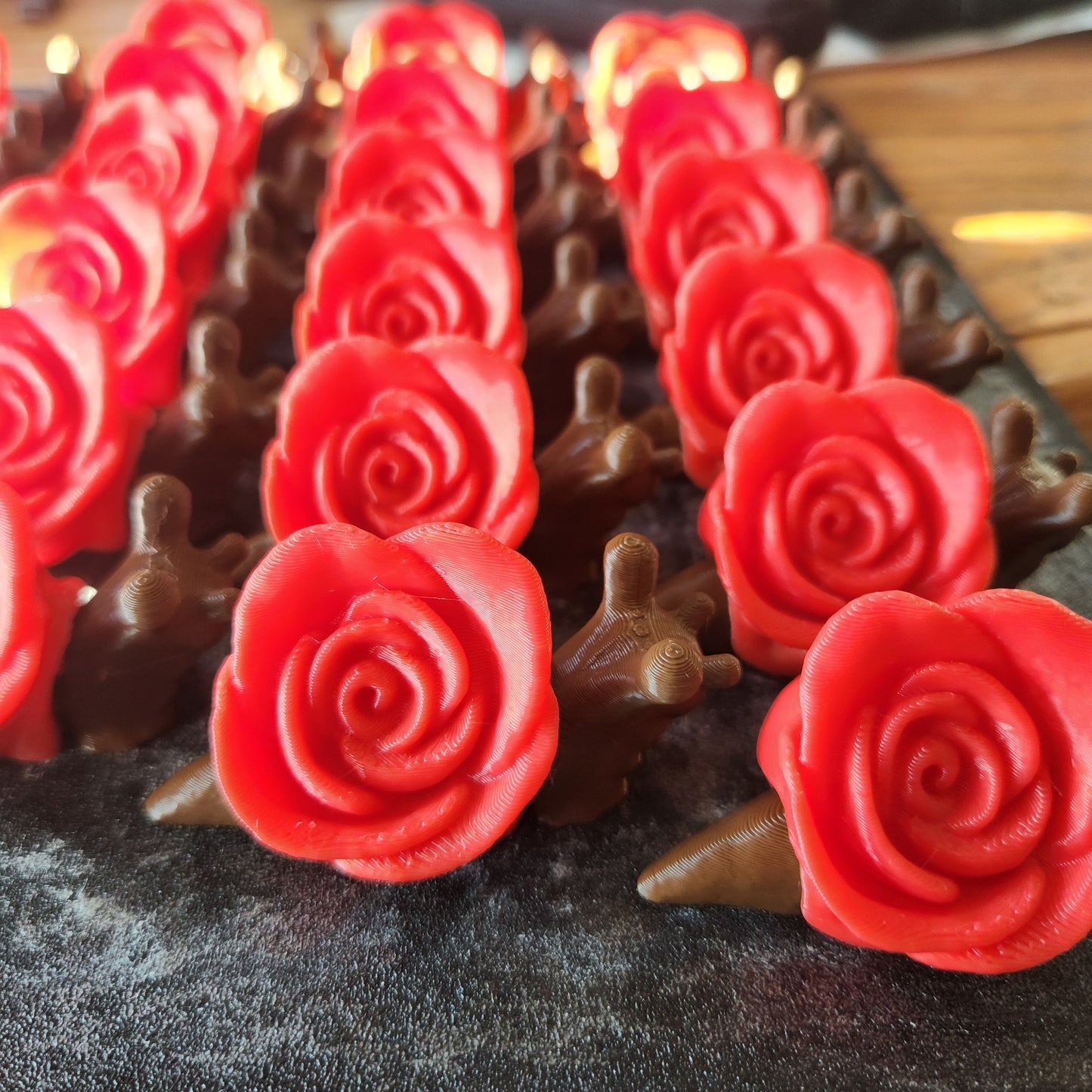 3D Printed Magnetic Rose Snails