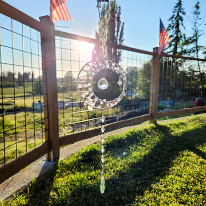 4" Moon and Star Suncatcher