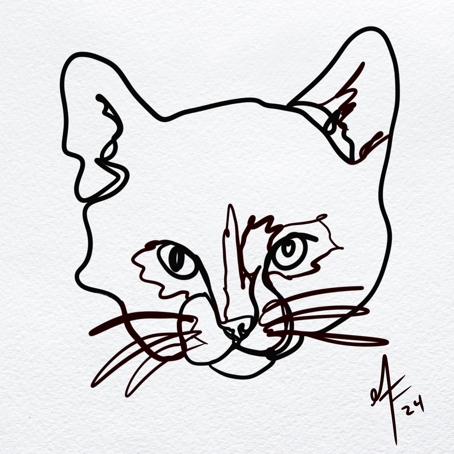 Continuous Line Style Artwork