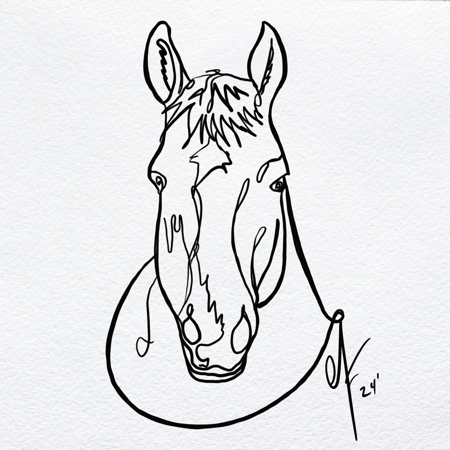 Continuous Line Style Artwork