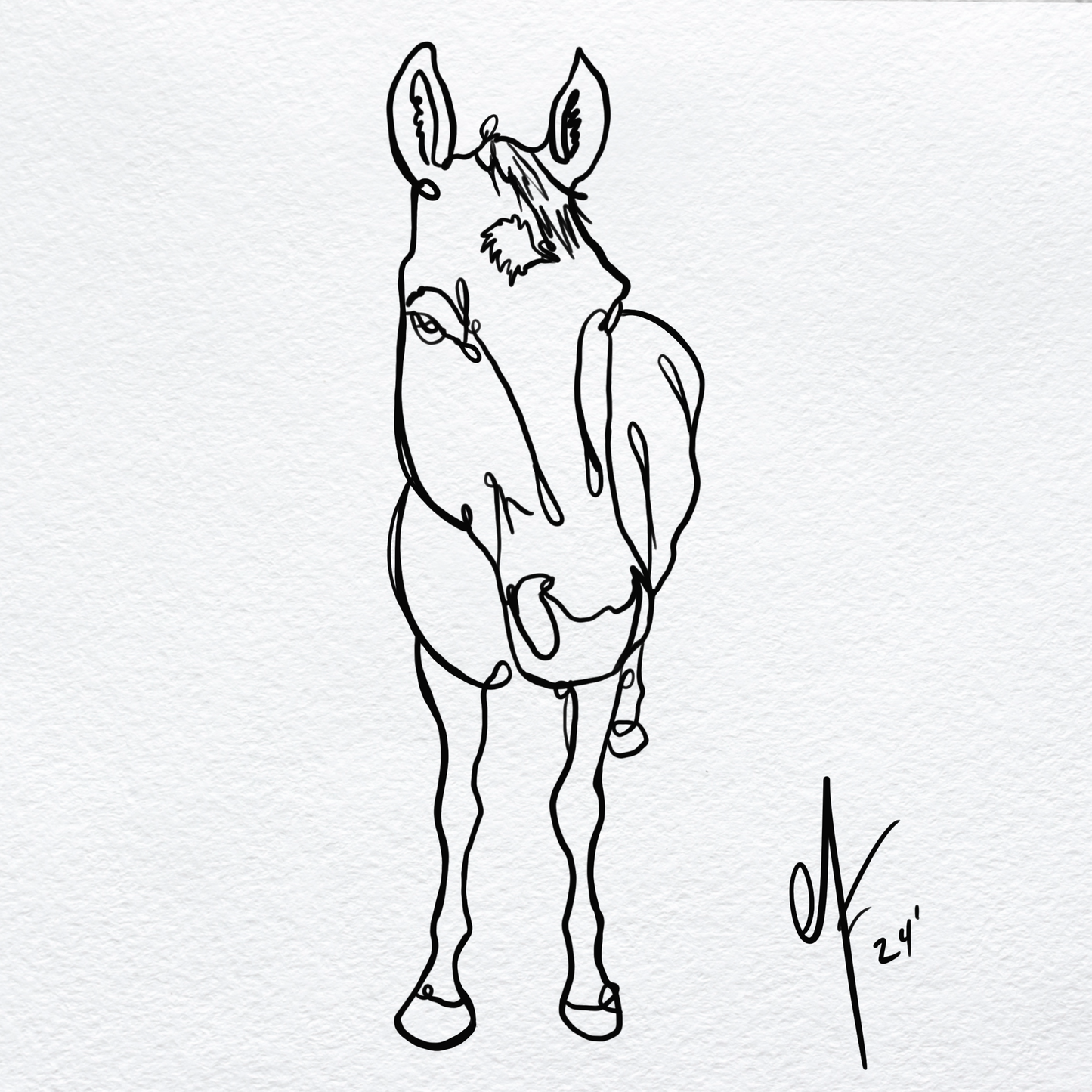 Continuous Line Style Artwork