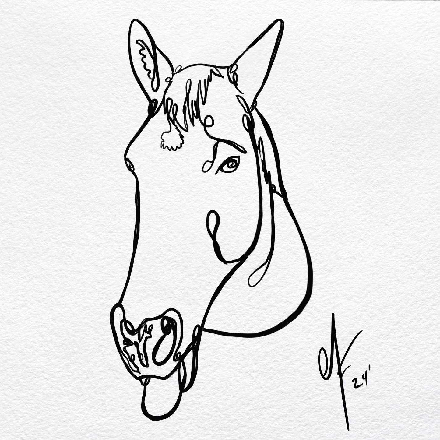 Continuous Line Style Artwork