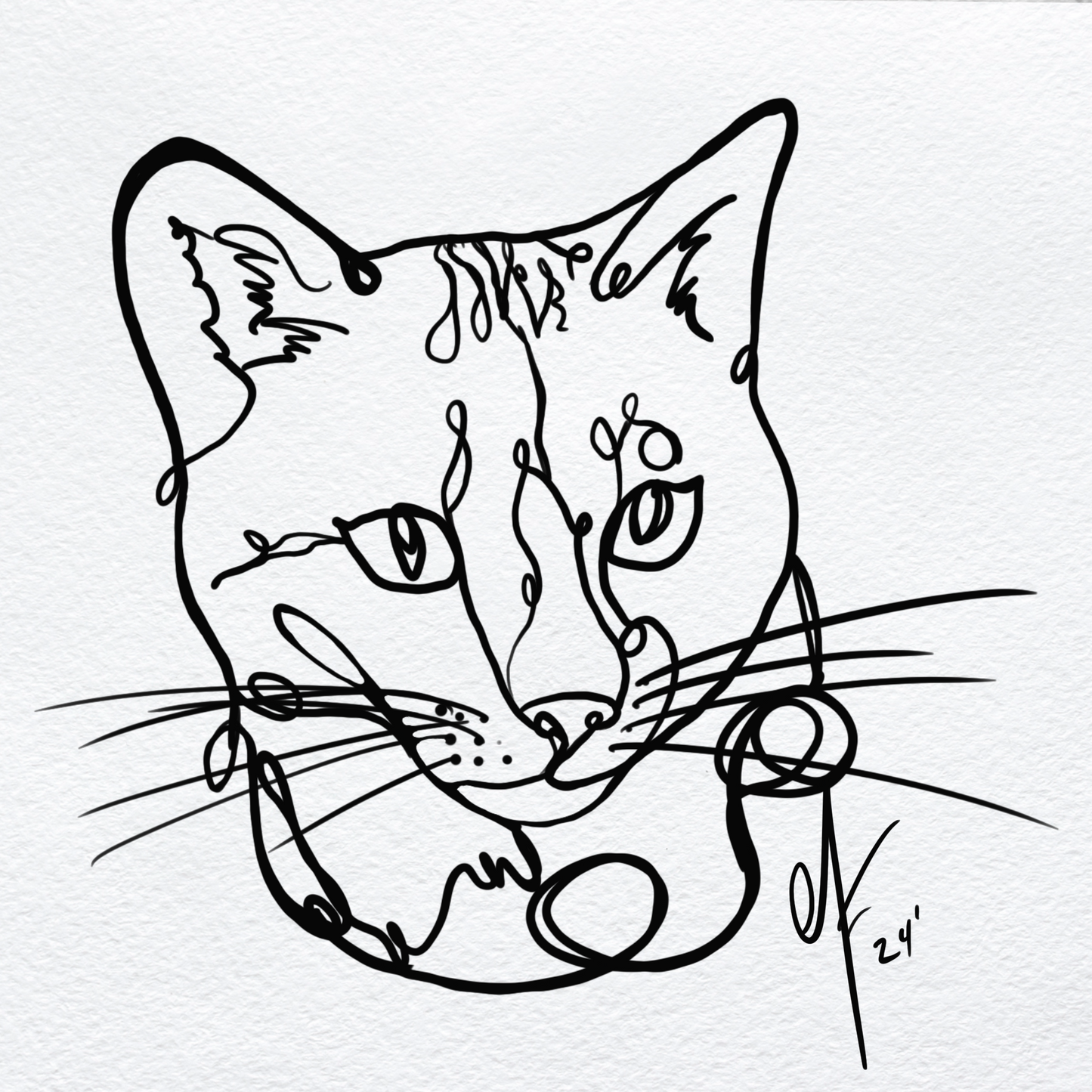 Continuous Line Style Artwork