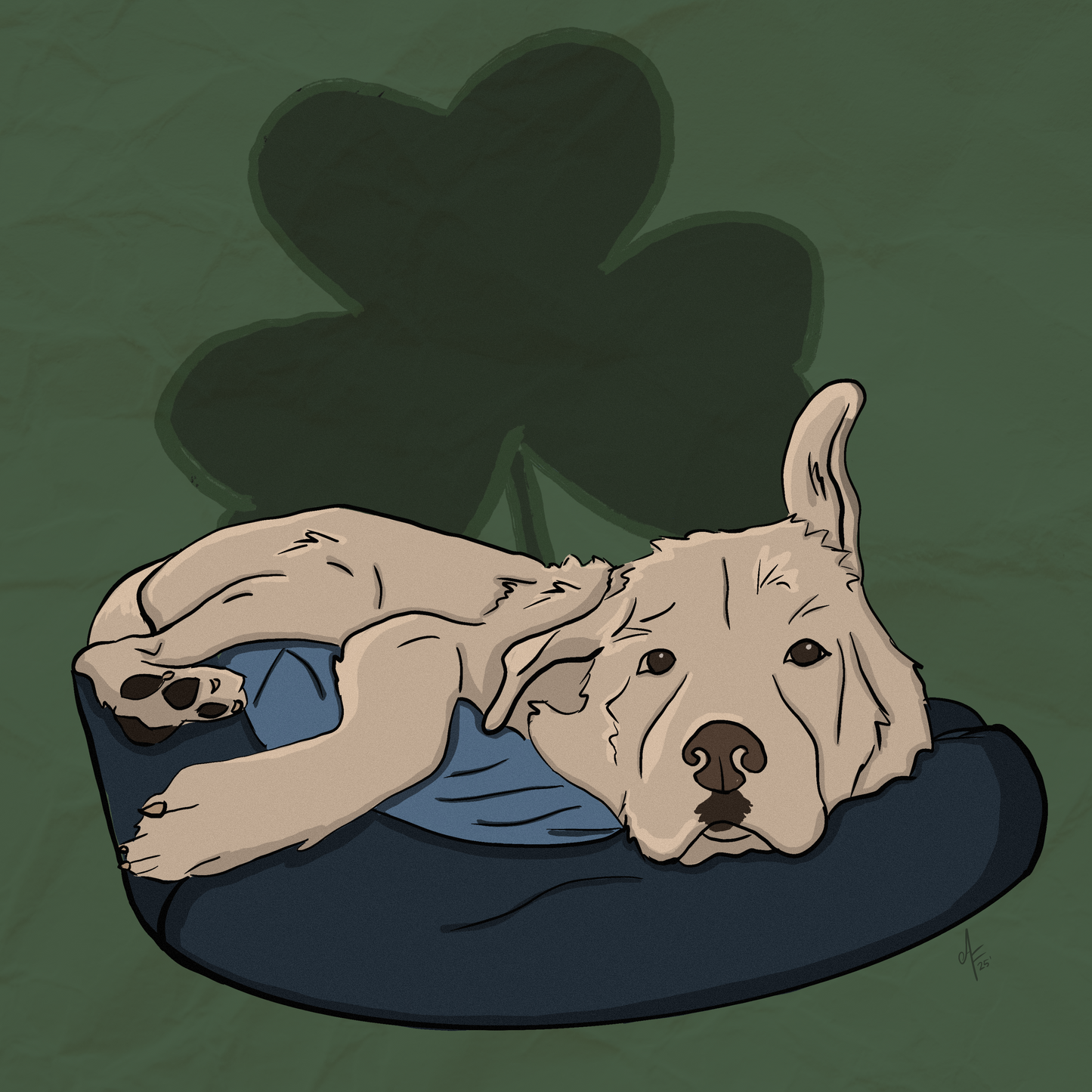 Custom Colored Pet Portrait