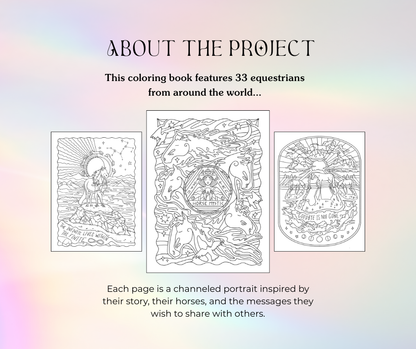 Dear Equestrians - Collective Coloring Book