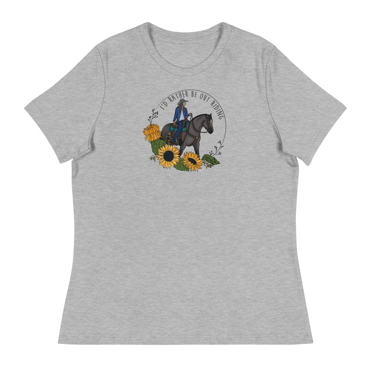 Rather Be Riding Text | Women's Relaxed T-Shirt