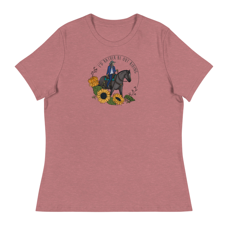 Rather Be Riding Text | Women's Relaxed T-Shirt